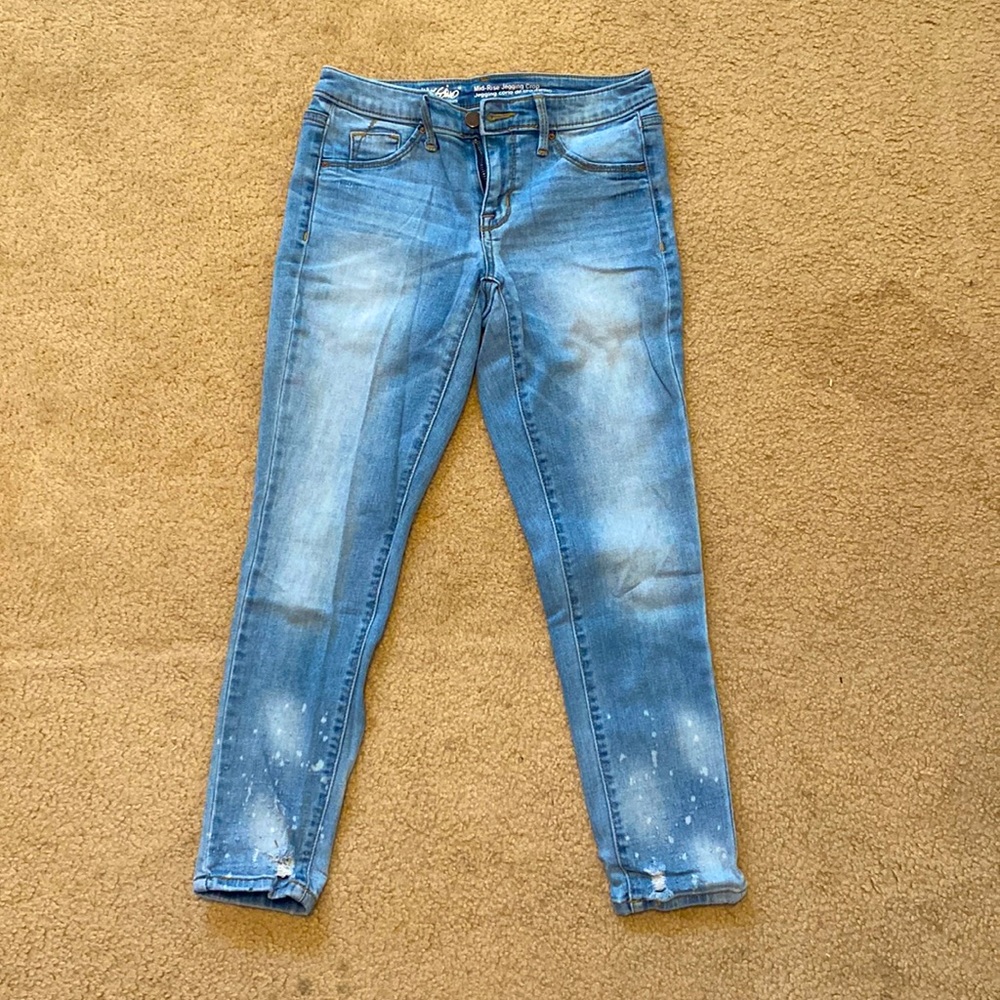 Light Wash Slightly Distressed Jeans